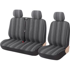 JGS ® Stijlvolle en Kleurrijke Autostoelhoezen in Etnische Stijl voor Voorstoelen - Universeel Geschikt voor Auto's en Vrachtwagens