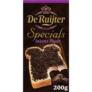 De Ruijter Specials - Hagelslag Intens Puur - 200 g - Doos 9 pak