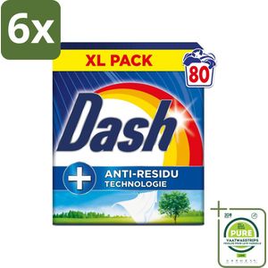 Dash – Waspoeder – Wasdraad Fris – 4,4 kg - Voordeelverpakking - 6 stuks - Waspoeder - Fris was