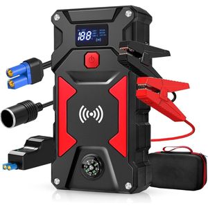 FNNEMGE - Jumpstarter - Starthulp Voor Auto - 24.800 mAh - 2.500 A