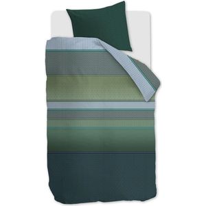 Beddinghouse - Romeo - Dekbedovertrek - Blauw Groen - Lyocell Katoensatijn