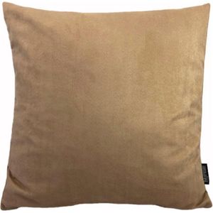 Suedine Camel Kussenhoes | Polyester - Imitatie Suède | 45 x 45 cm