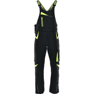 Sara4you Comfort Winter amerikaanse werkoverall Zwart-Geel 03630 - XL