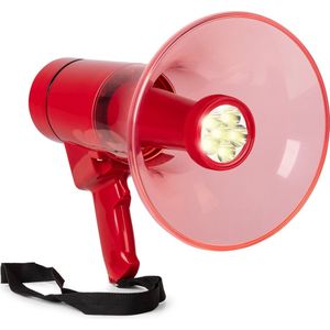 Vonyx - MEG050 - Megafoon - Rood - 50W - IPX4 Waterdicht - Bereik 1000 meter