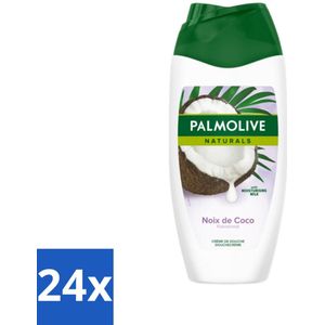 24 x Palmolive Naturals - Douchecrème - Kokosnoot - 250 ml - Douchegel - Kokos - Verzorgend - Hydraterend - Tropische Geur