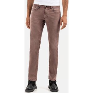 camel active Slim Fit 5-Pocket Jeans - Maat menswear-38/36 - Red-Bruin