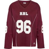 Noisy may Trui Nmaston V-neck Sports Sweat Jrs 27036258 Windsor Wine Dames Maat - M