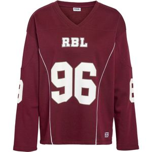 Noisy may Trui Nmaston V-neck Sports Sweat Jrs 27036258 Windsor Wine Dames Maat - M