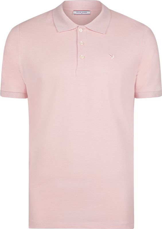 Felix Hardy Polo Shirt Korte Mouw Katoenen Pique Heren Roze - L