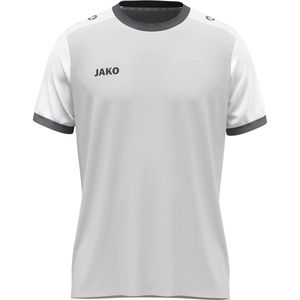 JAKO Unisex Tricot Dynamic, korte mouwen, lichtgrijs/wit/grijs, S