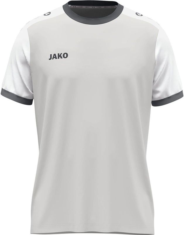 JAKO Unisex Tricot Dynamic, korte mouwen, lichtgrijs/wit/grijs, S