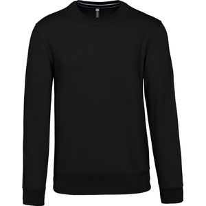 Unisex sweater met ronde hals Kariban Zwart - 3XL