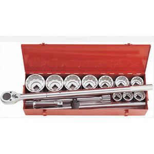 King Tony 1"" dopsleutelset 14-delig 12-kant kort 36-80 mm