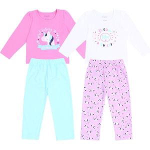 Set van twee pyjama's voor een meisje