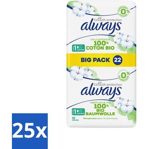 Always - Maandverband - Normal - Cotton Protection - Met Vleugels - 22 Maandverband - Bulkverpakking - 25 stuks