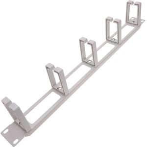 RackMatic - Kabelgeleidingspaneel voor 19 ""1U-rackkast met 5 ringen voor wit kabelbeheer