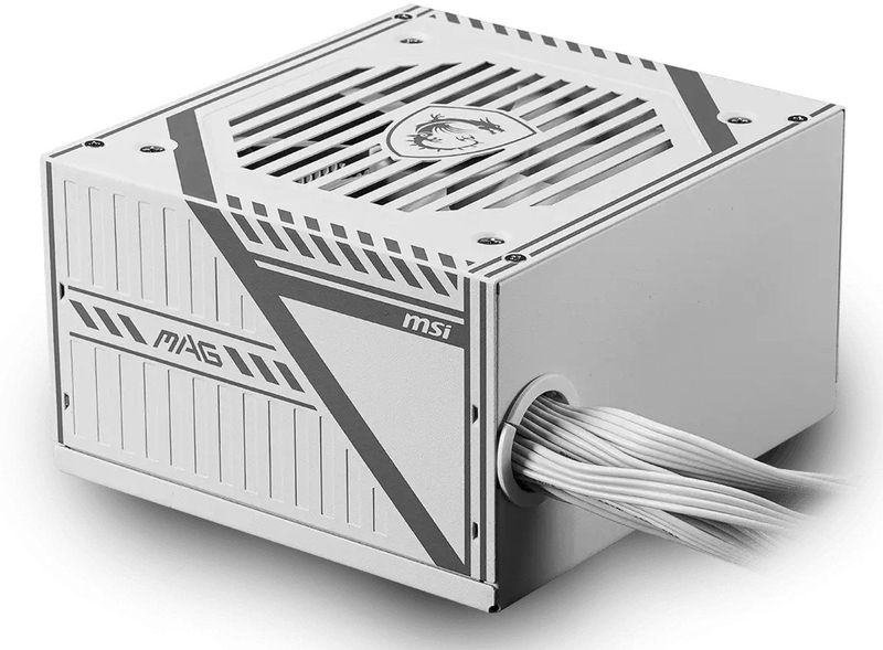 MSI MAG A650BNL - Voeding - Wit - ATX12V - 650 Watt - 80 PLUS Bronze