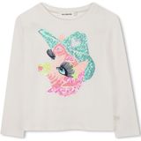 Billieblush - U21610 - T-shirt - Lange Mouwen - Pailletten Fantasie - Katoen