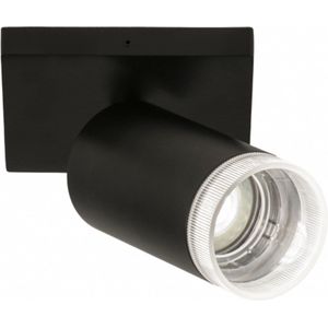 Lumidora Opbouwspot 31412 - GU10 - Zwart - Transparant - kleurloos - Kunststof - Badkamerlamp - IP21