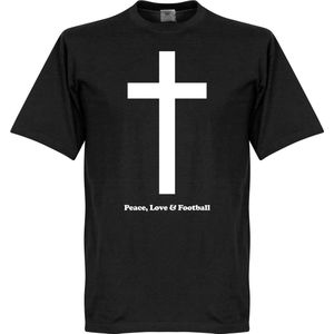 Peace, Love, Football T-shirt - L