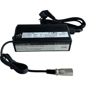 Excel - 5Ah - Scootmobiel Acculader - Veilig en Efficiënt Opladen