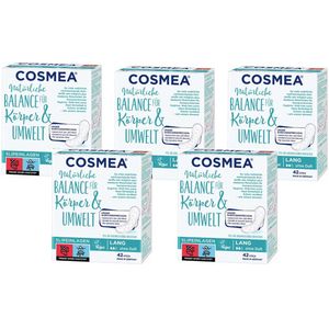 Cosmea® | 4 x 42 stuks inlegkruisjes | Lang | 168 stuks | super zacht | tegen geurtjes | vegan | pH balans