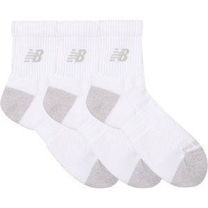 New Balance ACTIVE QUARTER SOCK 3 PACK Unisex Sportsokken - WHITE