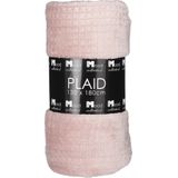 In The Mood Collection Joanne Fleece Plaid - L180 x B130 cm - Polyester - Perzik
