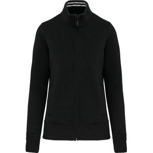 Sweatshirt Dames XS Kariban Lange mouw Black 80% Katoen, 20% Polyester
