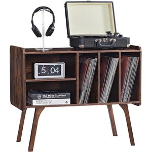 Braun - Platenspeler Standaard - Bruin - Voor Maximaal 220 Albums - Houten Poten