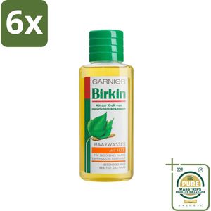 Garnier - Haarwater - Berken - Tegen Vet Haar - 250 ml - Voordeelverpakking - 6 stuks - Gevoelige hoofdhuid - Roos