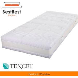 Pocketvering Matras 180x210 – 25cm Dik – 1000 Veren – HR55 Koudschuim – Tencel Hoes – Ventilerend & Veerkrachtig – Anti-Allergisch