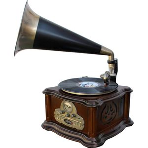 Soundmaster NR917 - Nostalgisch muziekcenter met grammofoon