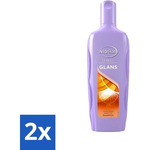 Andrélon - Glans - Shampoo - Voor Stralend & Glanzend Haar - 300 ml - Voordeelverpakking - 2 stuks