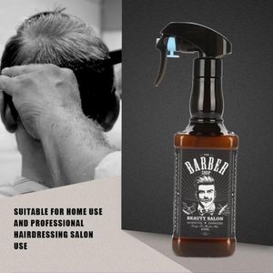 Barber Spray Bottle - Pouring Jug for Hair Tools - Professional Hair Salon Accessory (Brown) .