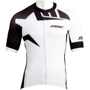 Msc Pro Race Korte Mouw Wielertrui Wit M Man