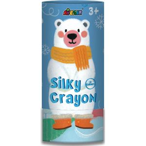 Avenir Silky Crayon: IJSBEER, 12 kleuren, in tube diam.7.5x16cm, 3+