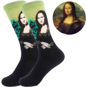 Winkrs - Sokken met Mona Lisa - Kunst sokken voor heren en dames - Sokken maat 38 t/m 42