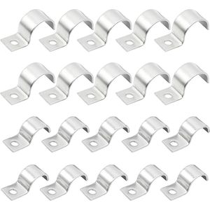 Metaal buisklemmen roestvrij staal enkele gat - multifunctionele buisbevestiging voor kabels - lege buisbevestiging