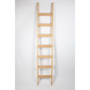 Enkele beuken houten ladder | Aantal sporten (inclusief cm): 11 sporten (300 cm)