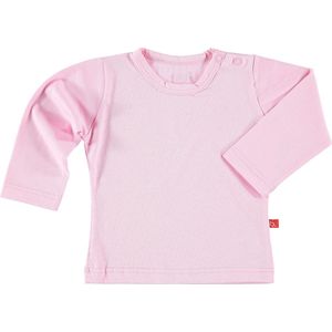 T-shirt lange mouw roze biologisch katoen 74-80