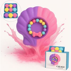 CASAGE PREMIUM® Badbommen Kind – 6x Bruisballen – Incl. Verassing - Zeemeermin Sieraad - 120 gram