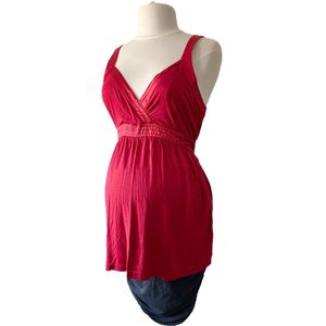 ESPRIT Tanktop met Satijn Rood XXL