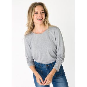 ES&SY - Silvie Jersey Shirts - Grey Melange - T-shirt