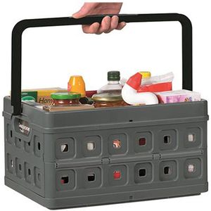 Rollator - Vouwkrat voor op zitje van de rollator - Antraciet - Universeel