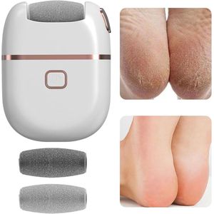 Elektrische eeltverwijderaar voor voeten | Oplaadbare voetvijl met 2 instelbare snelheden - Eeltverwijderaar voor het verwijderen van dode huidcellen - Draagbare elektronische pedicure-instrumenten voor thuispedicure en podotherapie