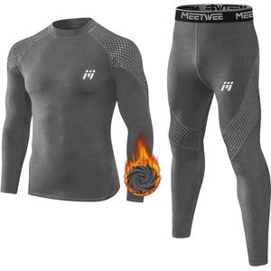 Heren Thermisch Ondergoed - Ademend en Warm Winterset voor Skiën en Sport
