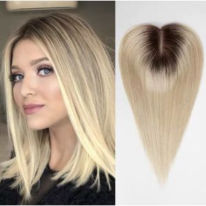Topper extension[30 cm[100% echt haar[Haar stuk]The Hair Label]