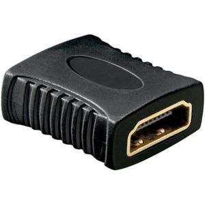 HDMI verloopstekker - Verguld - 4K Ultra HD - Zwart - Allteq