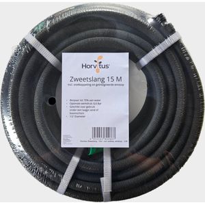 Horvitus Zweetslang - 15m - incl. snelkoppeling en geïntegreerde eindstop